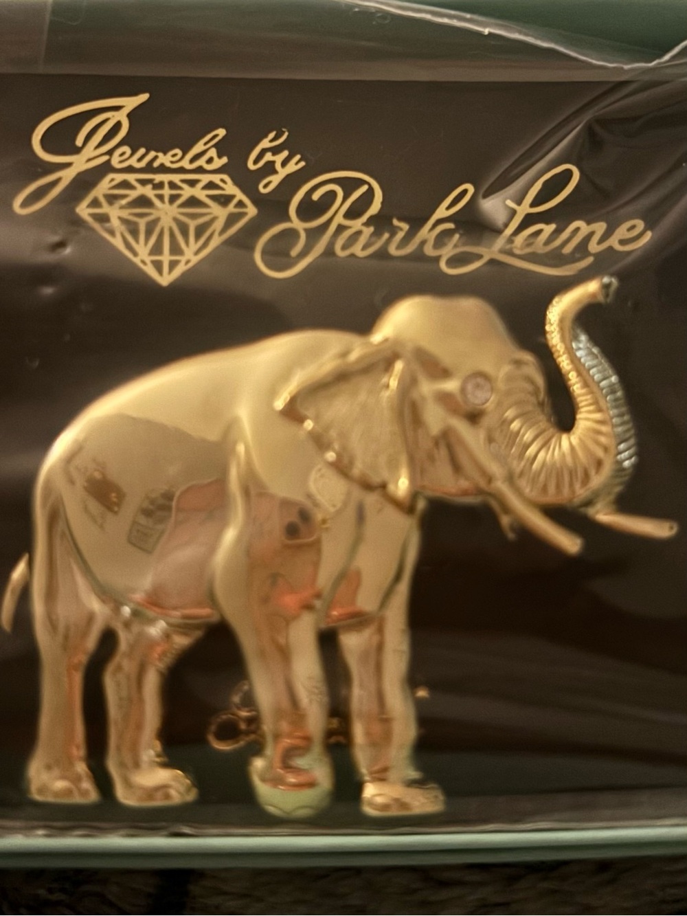 Park Lane Gold Elephant Brooch vintage vault piece
